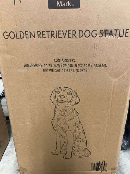 GOLDEN RETRIEVER DOG STATUE
