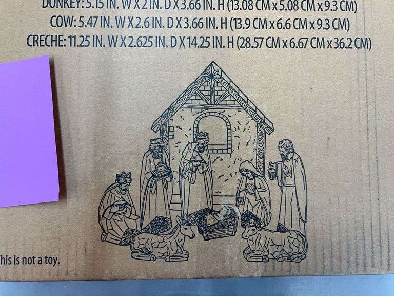 10PC NATIVITY SET IN BOX