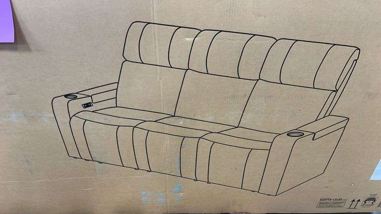 ASTHON THEATER SOFA IN BOX - BLACK