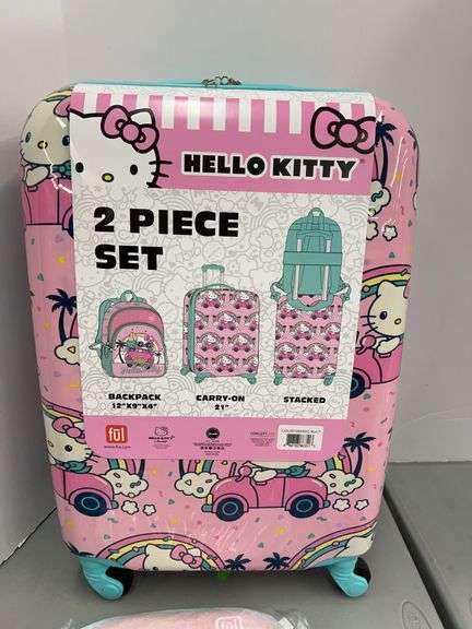 KIDS HELLO KITTY 2PC LUGGAGE SET