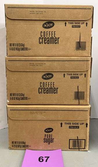 3PC NJOY LOT - CREAMER & SUGAR