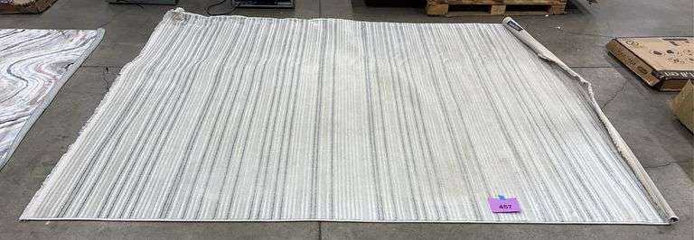 SAFAVIEH EVERLY 8FTx10FT AREA RUG - LIGHT GREY/ IVORY