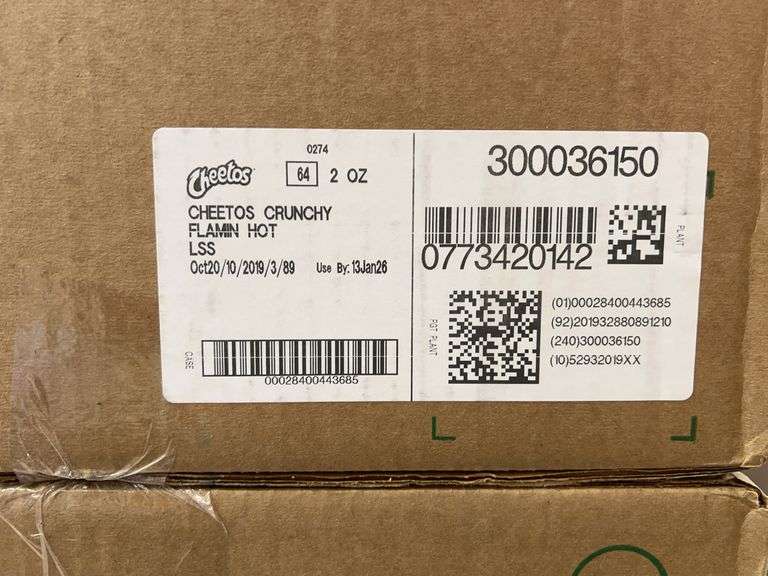 (2) BOXES OF FLAMIN HOT CHEETOS