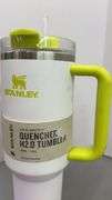 STANLEY 40OZ QUENCHER H2.0 TUMBLER - WHITE & GREEN