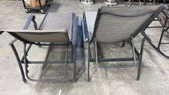AS IS - (2) ALL WEATHER PATIO CHAISE LOUNGES