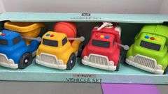 KIDS 4PC VEHICLE SET IN BOX