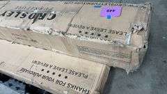 CROSLEY FURNITURE QUEEN BED IN BOXES - BROWN