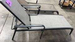 AS IS - (2) ALL WEATHER PATIO CHAISE LOUNGES
