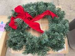 (6) 20" NOBLE PINE ARTIFICIAL WREATHS IN BOX