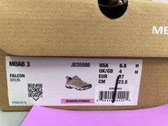 WOMENS MERRELL MOAB 3 FALCON SHOES - SIZE 6.5