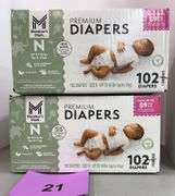 (2) BOXES OF DIAPERS - SIZE N