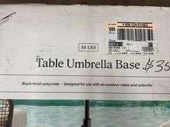 THRESHOLD 55LB TABLE UMBRELLA BASE IN BOX