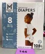 BOX OF DIAPERS - SIZE 8