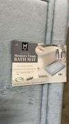 20"x 60" CUSHION MAT & MEMORY FOAM BATH MAT - GREY & BLUE