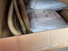 THRESHOLD 3PC CLUB CHAIR CHAT SET IN BOX - LINEN