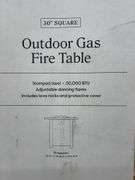 THRESHOLD 30" SQUARE OUTDOOR GAS FIRE TABLE IN BOX