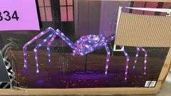PRE LIT PRISMATIC SPIDER IN BOX