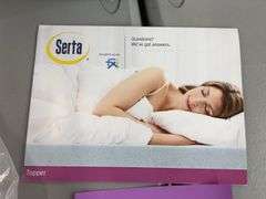 SERTA QUEEN SIZE MATTRESS TOPPER W/ COVER