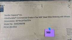 SEVILLE CLASSICS 4 TIER SHELVING RACK IN BOX