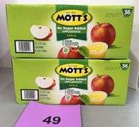 (2) BOXES OF MOTTS APPLESAUCE CUPS