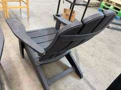 AS IS - (3) KETER ADIRONDACK CHAIRS - GREY