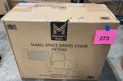 SMALL SPACE SWIVEL CHAIR IN BOX - OCEAN