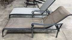 AS IS - (2) ALL WEATHER PATIO CHAISE LOUNGES
