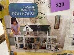 AS IS - KIDS CLASSIC MANSION DOLLHOUSE IN BOX
