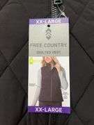 WOMENS FREE COUNTRY QUILTED VEST - SIZE XXL