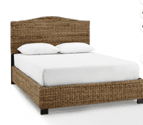 CROSLEY FURNITURE QUEEN BED IN BOXES - BROWN