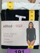 (2) WOMENS EDITED LONG SLEEVE BODYSUITS - SIZE M