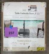 THRESHOLD 55LB TABLE UMBRELLA BASE IN BOX