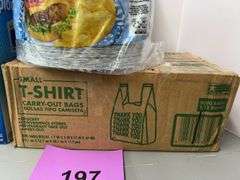 3PC SERVEWARE LOT - BAGS & PLATES