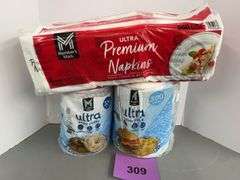 3PC SERVEWARE LOT - PLATES & NAPKINS