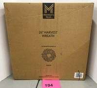 26" HARVEST WREATH IN BOX - HYDRANGEA