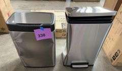 AS IS - (2) TRAMONTINA TRASH CANS