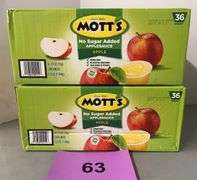 (2) BOXES OF MOTTS APPLESAUCE CUPS
