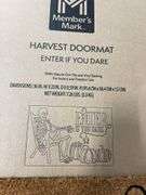 (2) HARVEST DOORMATS - ENTER IF YOU DARE