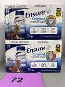 (2) BOXES OF ENSURE NUTRITION SHAKES