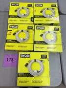 (5) RYOBI POWER CLEANER 20FT EXTENSION HOSES IN BOXES
