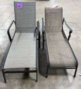 AS IS - (2) ALL WEATHER PATIO CHAISE LOUNGES