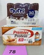 (2) PACKS OF PROTEIN SHAKES - NURRI & PREMIER
