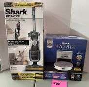 AS IS - 2PC SHARK VACCUM LOT - SEE PHOTOS