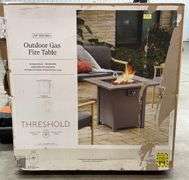 THRESHOLD 30" SQUARE OUTDOOR GAS FIRE TABLE IN BOX