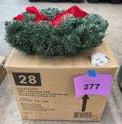 (6) 20" NOBLE PINE ARTIFICIAL WREATHS IN BOX
