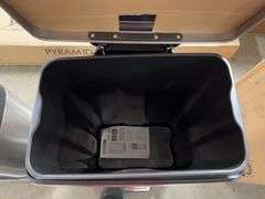 AS IS - (2) TRAMONTINA TRASH CANS