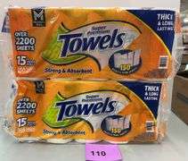 (2) PACKS OF PAPER TOWELS