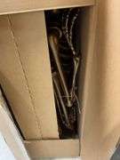 2PC ANIMATED SKELETON DECOR IN BOX - BRONZE