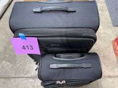 SAMSONITE 2PC SOFTSHELL LUGGAGE SET - BLACK