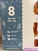 BOX OF DIAPERS - SIZE 8